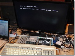 Unicard_in_MZ-2500_emulating_MZ-1E30_ROM